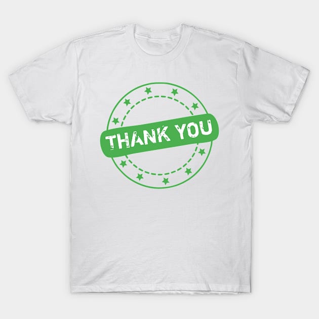 Thank you Stamp Icon T-Shirt by Designso